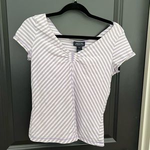 Striped Fitted Blouse | Jones New York